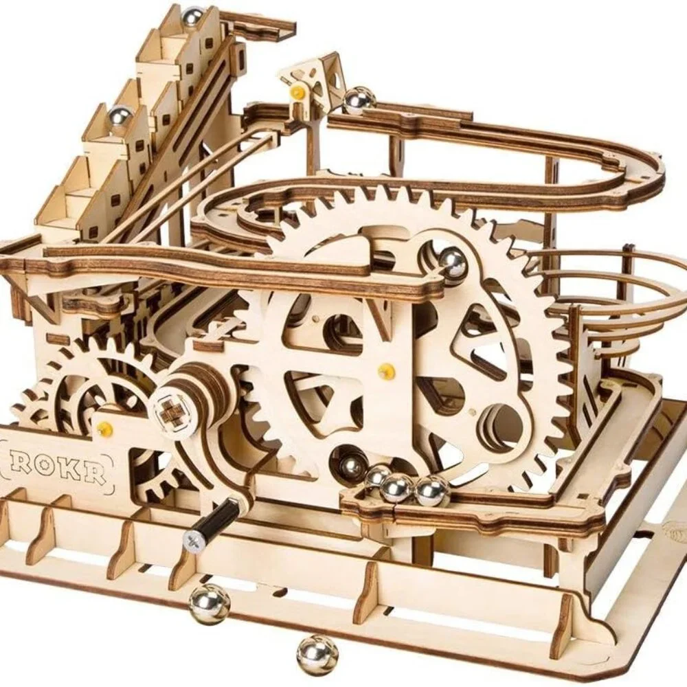 ROKR MARBLE PARKOUR Wooden Puzzle NEW 254 Pieces Marble Run Build Your Own